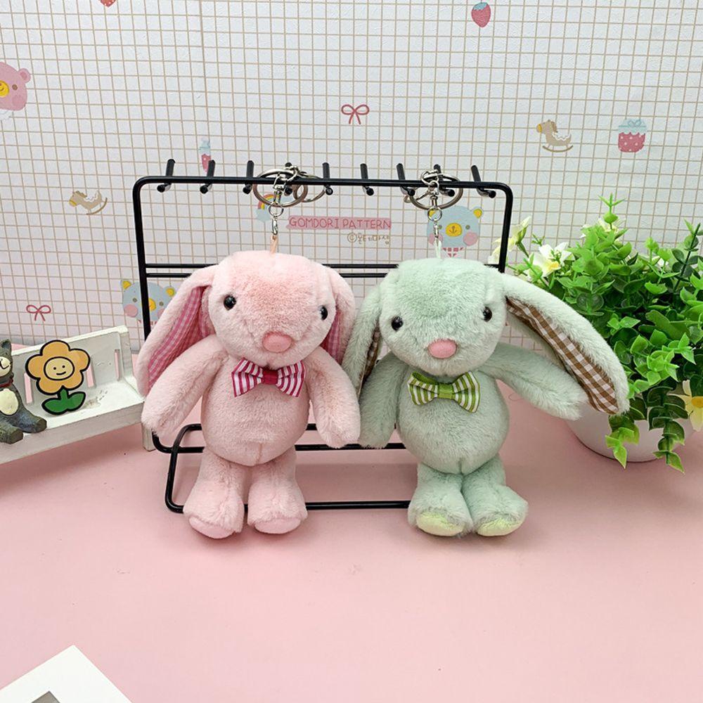 Móc Khóa Hình Thỏ Nhồi Bông Mềm Mại Đáng Yêu