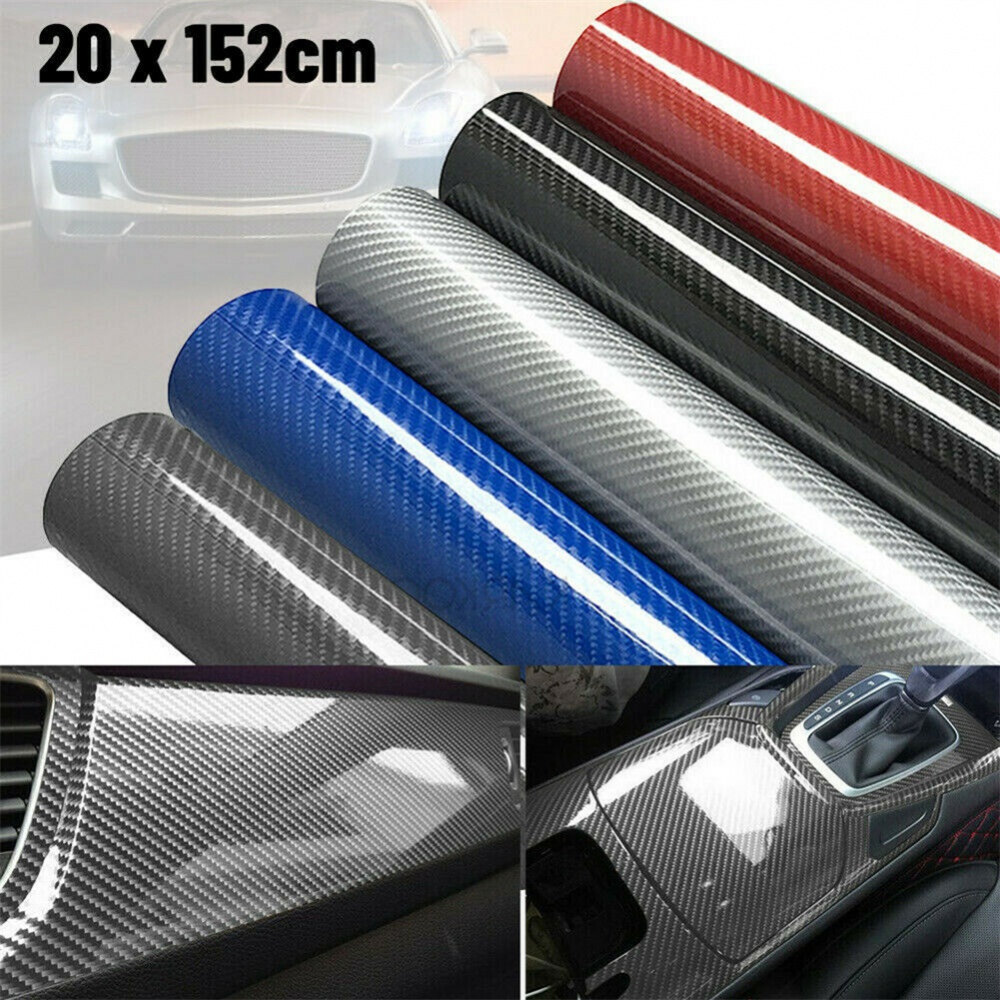 Decal DáN 7D 20 * 152cm BằNg SợI Carbon Trang Trí Xe Hơi