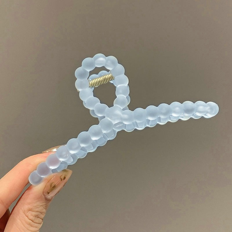 Kẹp Tóc Càng Cua Bằng Acrylic Trong Suốt Màu Xanh Dương Thời Trang Hàn Quốc Cho Nữ dreamdiary