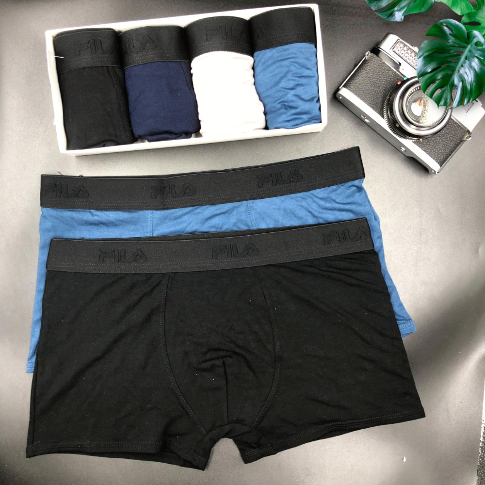 Quần sịp đùi Nam cotton giá rẻ co giãn 4 chiều, kiểu dáng boxer FILA