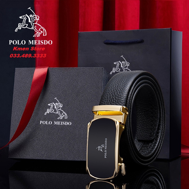 Thắt Lưng Nam Dây Nịt Nam Da Bò Thật Cao Cấp POLO MEISDO PL27