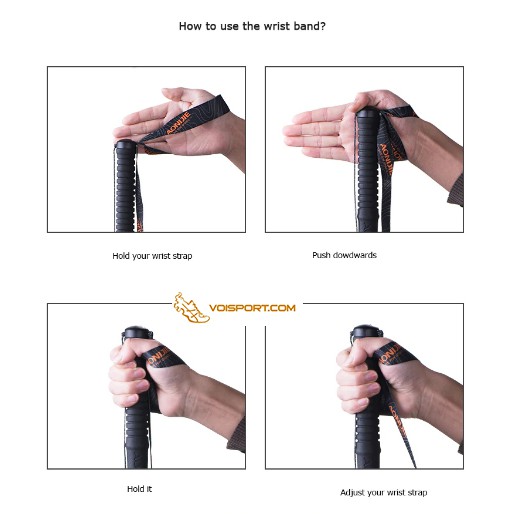 Gậy Aonijie E4102 leo núi chạy trail gấp khúc