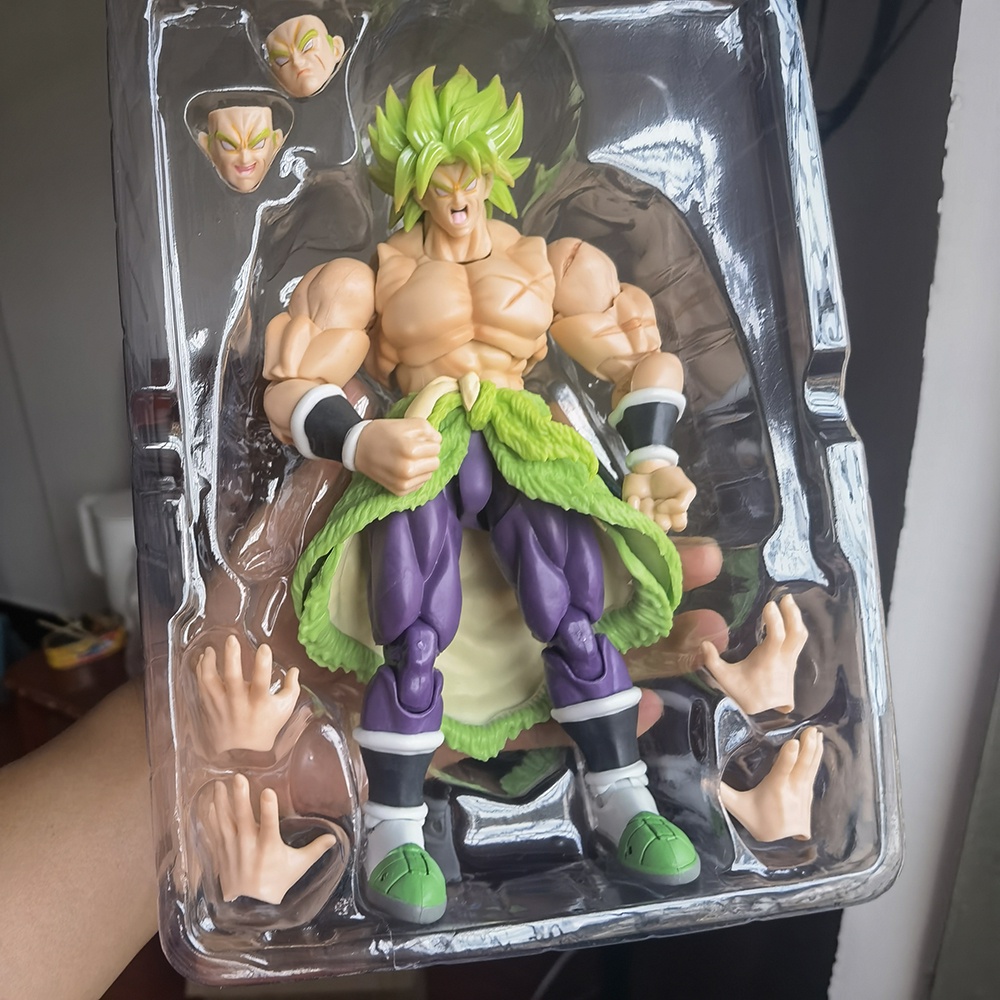 Mô Hình Nhân Vật Broly Super Saiyan Broly Super 4 Broli Tóc Xanh Đen Trong Phim Bảy Viên Ngọc Rồng Z Có Thể Di Chuyển