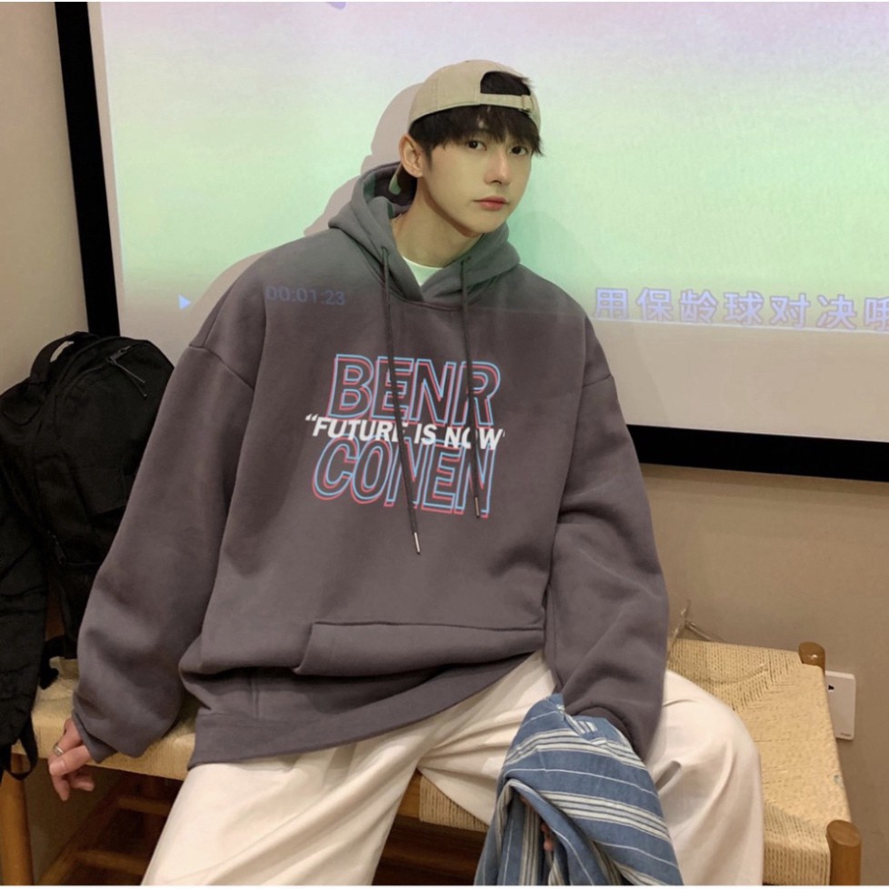 FreeShip : Áo Hoodie In Họa Tiết Chữ Xanh , Đỏ Trước Ngực | BigBuy360 - bigbuy360.vn