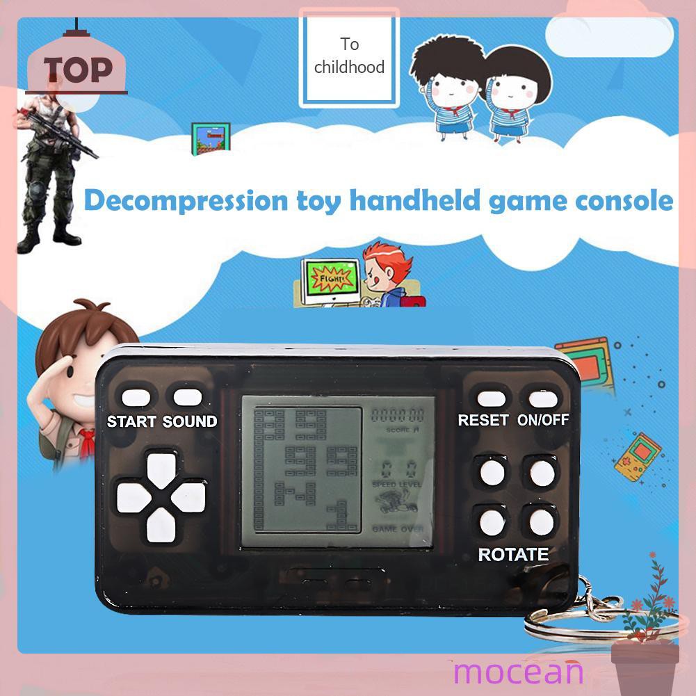 Máy game mini cầm tay tích hợp móc khóa kiểu dáng cổ điển