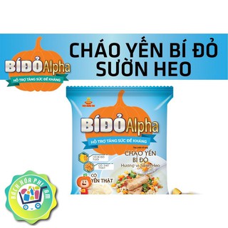 Cháo yến bí đỏ alpha hương vị sườn heo gói 50g