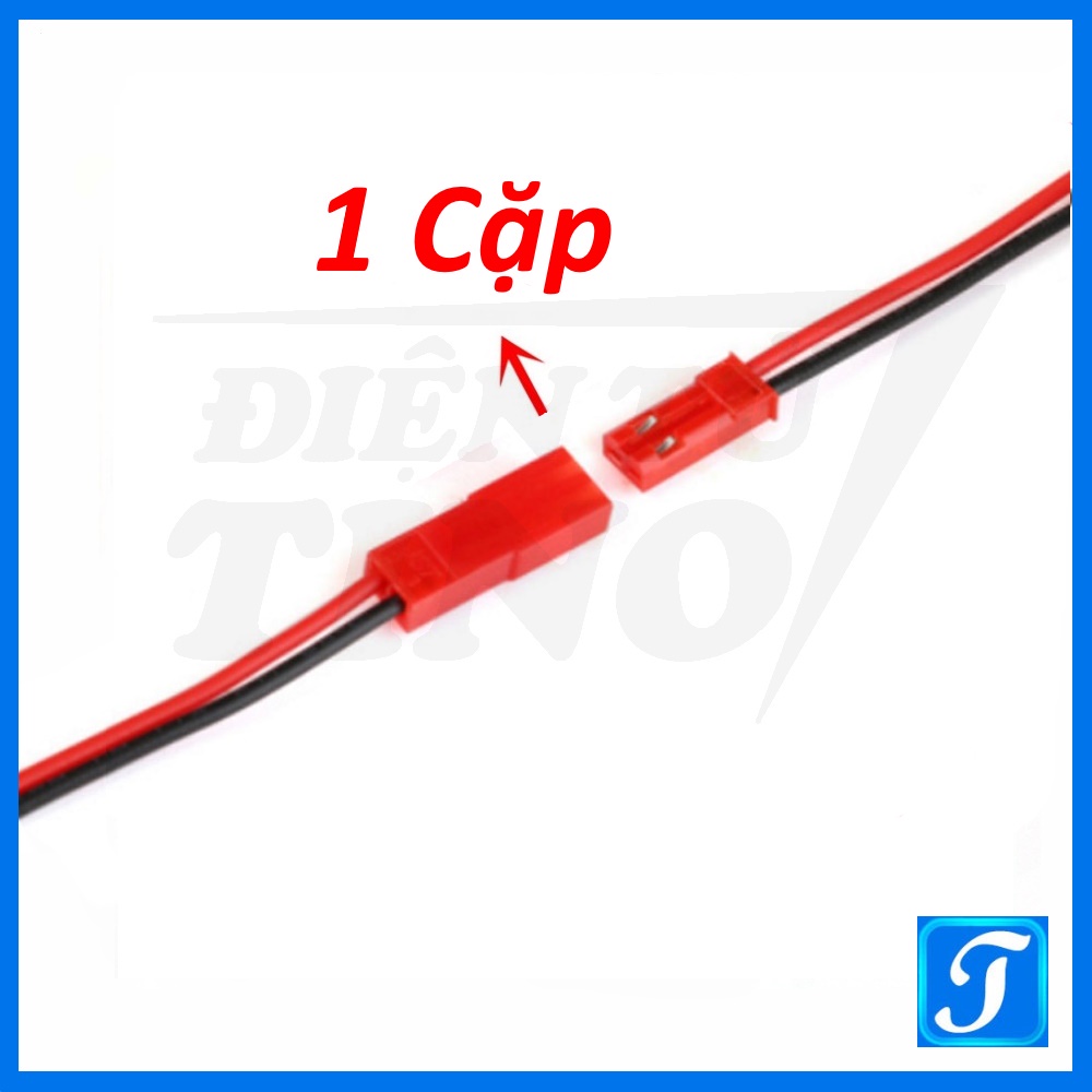 Jack JST-2P đỏ 10cm 20cm đực cái tùy chọn
