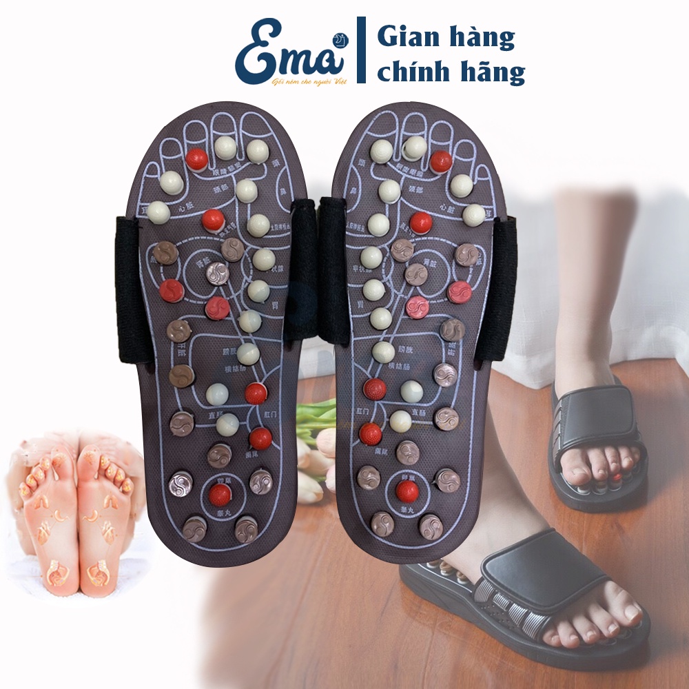 Dép massage chân bấm huyệt thư giãn tăng lưu thông máu EMA