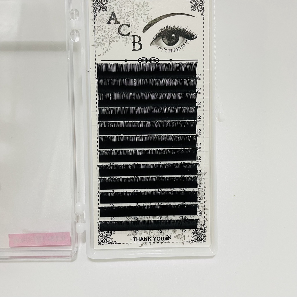 Mi khay ACB dày 0.18,0.20 độ cong C,D dùng nối volume, classic, tạo fan, dụng cụ nối mi_THÚY HÀ