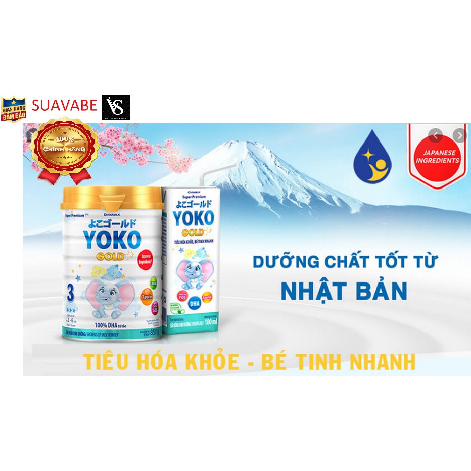 Một thùng SỮA BỘT PHA SẴN YOKO - LỐC 4 HỘP X 180ML /110ML