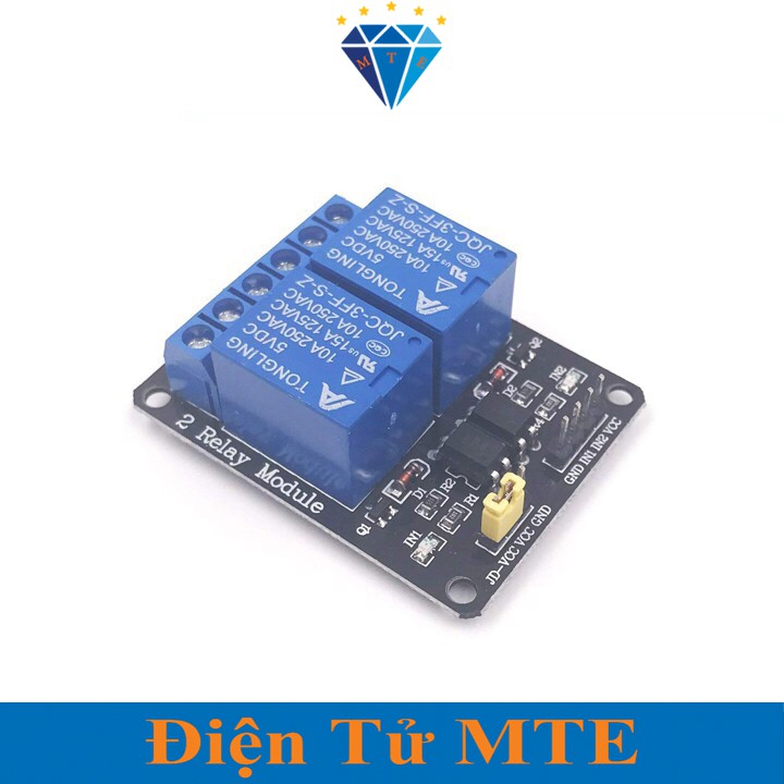 Module 2 Relay Kênh Với Opto Cách Ly 5V Đóng Cắt Thiết Bị Điện 10A