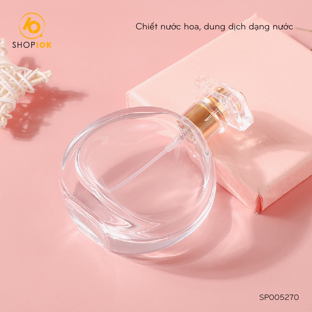 Chai chiết nước hoa, lọ đựng ,vỏ thủy tinh mẫu đẹp dung tích 30ml - SP005270