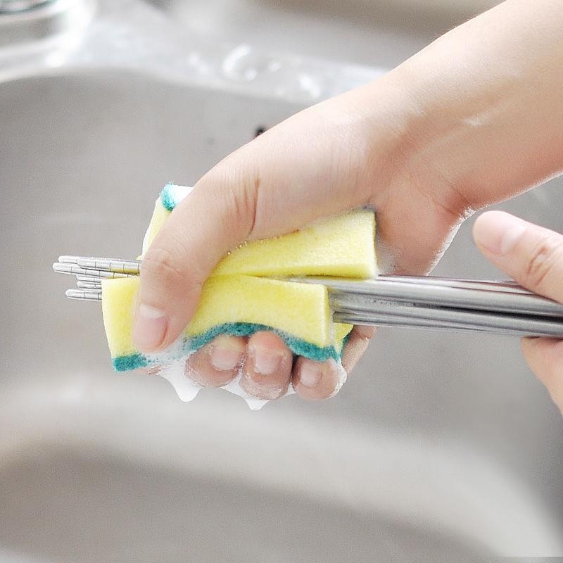 Bọt biển rữa chén bát 2 mặt mút xốp siêu hút nước, siêu mềm, tạo bọt nhiều dễ dàng đánh bay mọi vết dầu mỡ