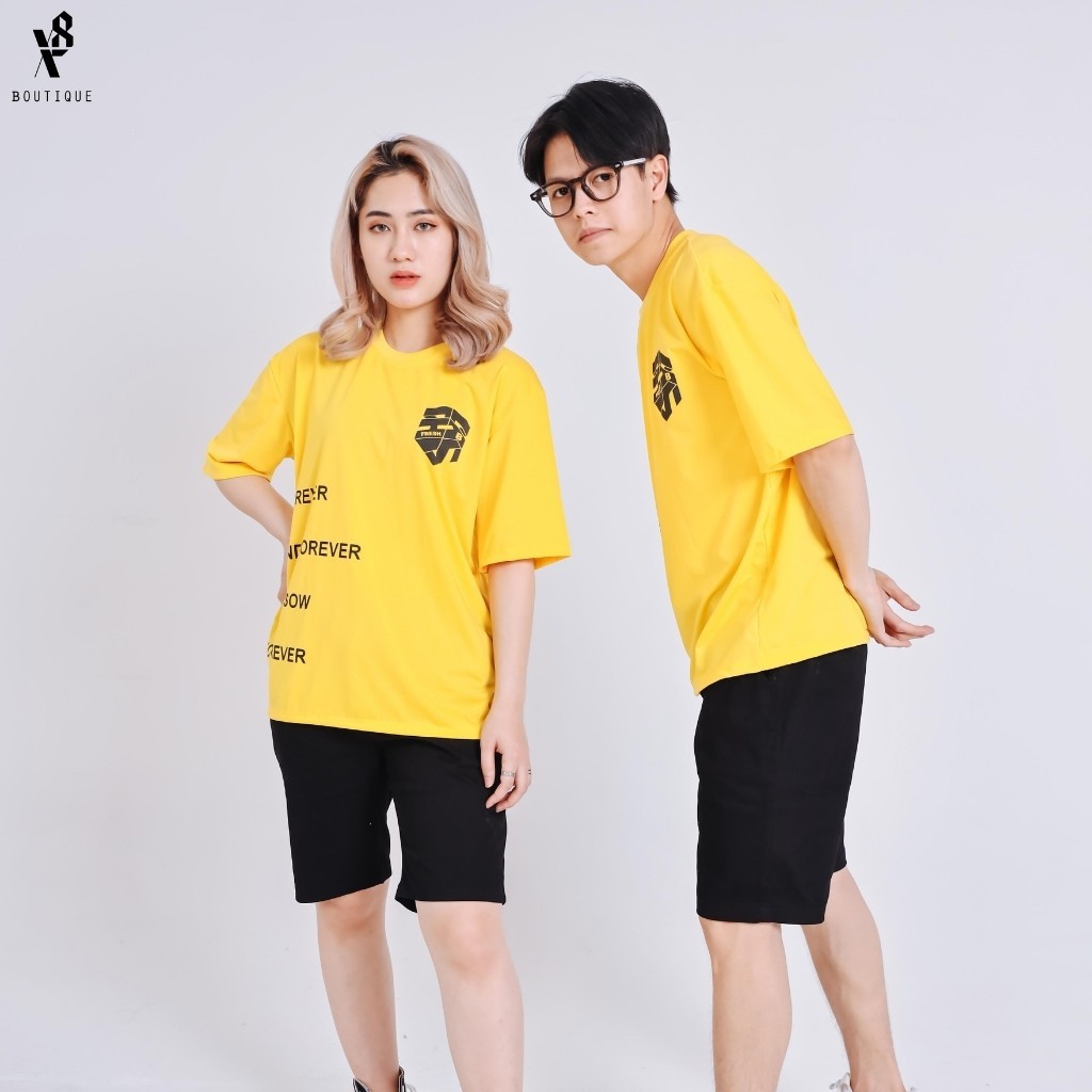 Áo Thun Unisex Áo Phông Nam Nữ Form Rộng Cotton Thấm Hút Mồ Hôi