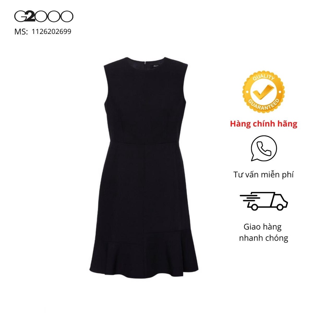 Đầm Nữ G2000 (1126202699) Màu Đen ( Phụ kiện : Dây nịt)