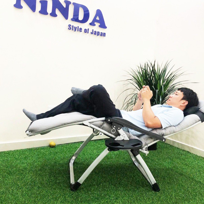 Ghế xếp thư giãn NinDa NDG830 gấp gọn du lịch , nghỉ ngơi , người nhà bệnh nhân hay trong phòng làm vệc
