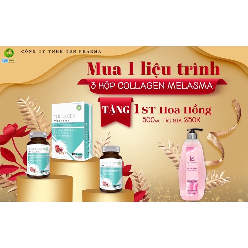 [MUA 3 TẶNG 1] VIÊN UỐNG TRẮNG DA COLLAGEN MELASSMA | BigBuy360 - bigbuy360.vn