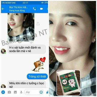 Baking soda mix bạc hà NT làm trắng răng