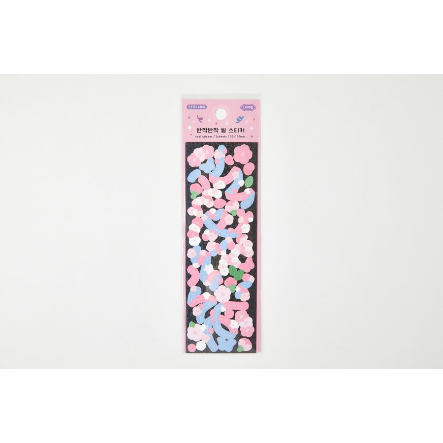 Set 2 Tấm Sticker ARTBOX Hàn Quốc Hình Hoa Anh Đào Và Dải Ruy Băng