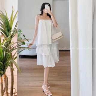 Áo hai dây xoè xếp li