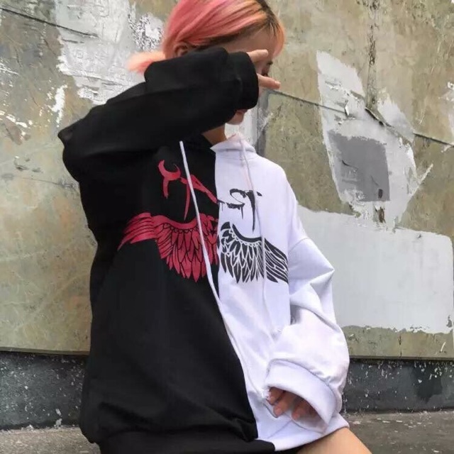 Áo hoodie nam nữ in chim đại bàng dang cánh | BigBuy360 - bigbuy360.vn