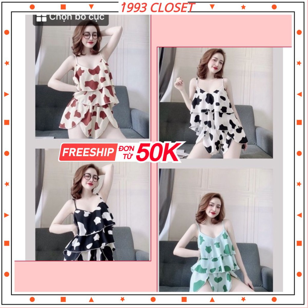 Set ngủ 2 dây sexy