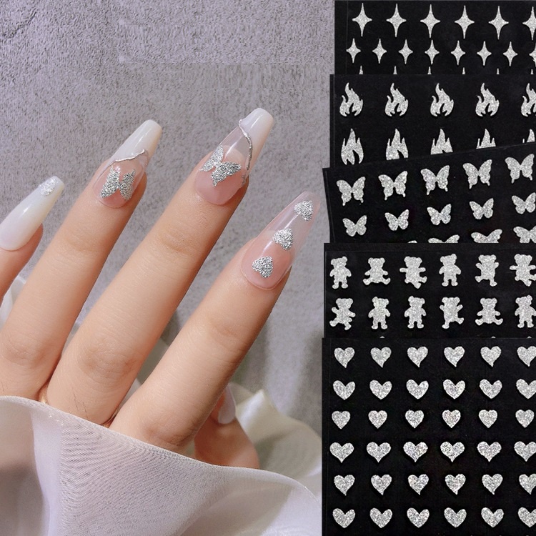 Sticker Nail Kim Tuyến Bạc, Phụ Kiện Nail - Vani Store [KIRA0094]