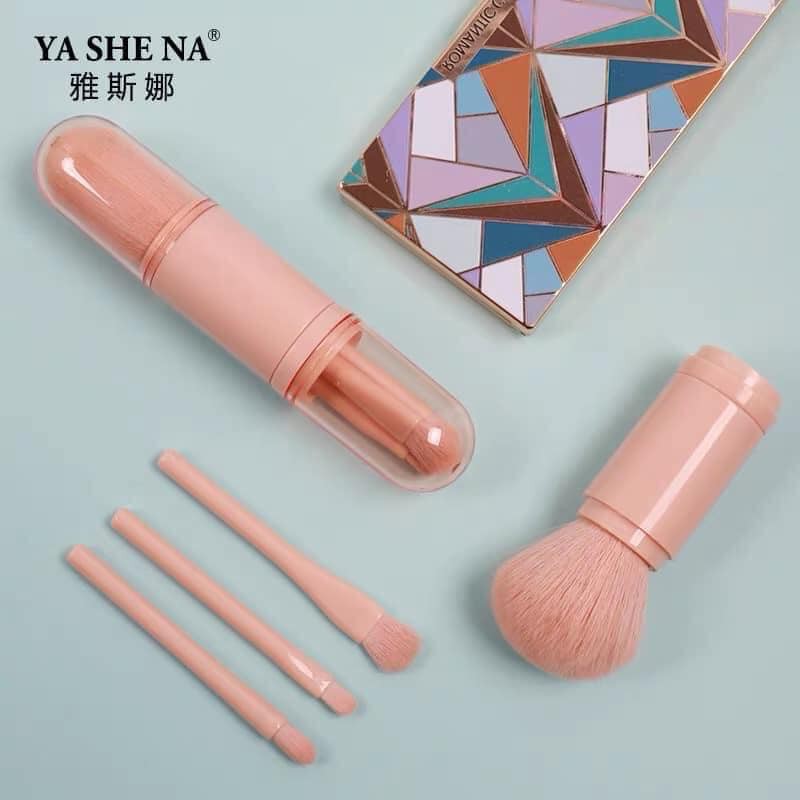 set cọ màu hồng 3 in 1