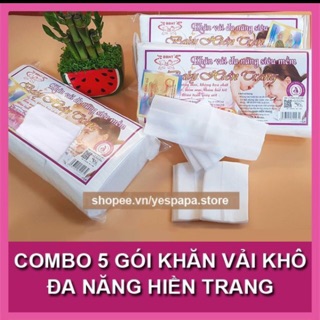 Combo 5 gói khăn khô đa năng hiền trang
