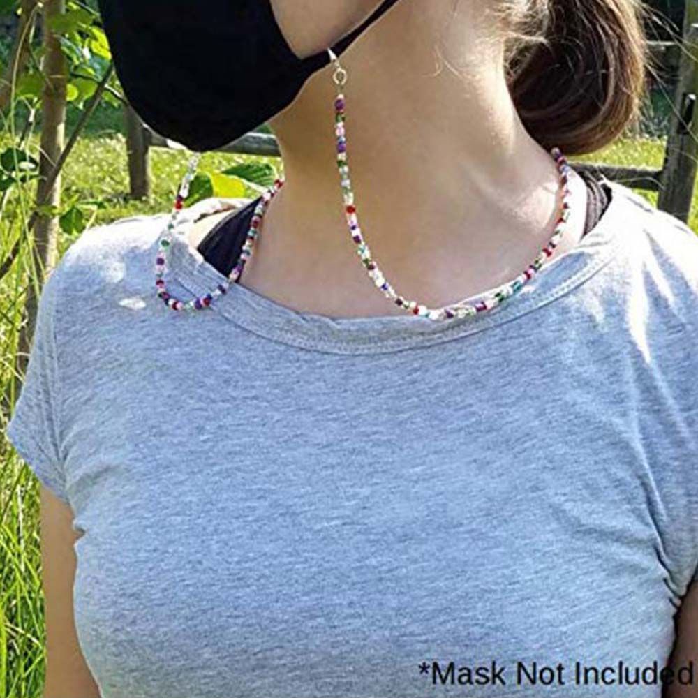 Dây Đeo Cổ Bảo Vệ Mặt Chống Thất Lạc Phối Hạt Nhiều Màu Thời Trang Cho Nam Và Nữ