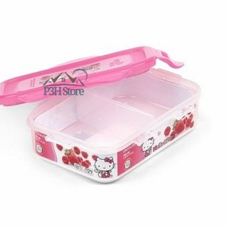 HỘP NHỰA 2 NGĂN HELLO KITTY LOCK&LOCK LKT821C 360ML