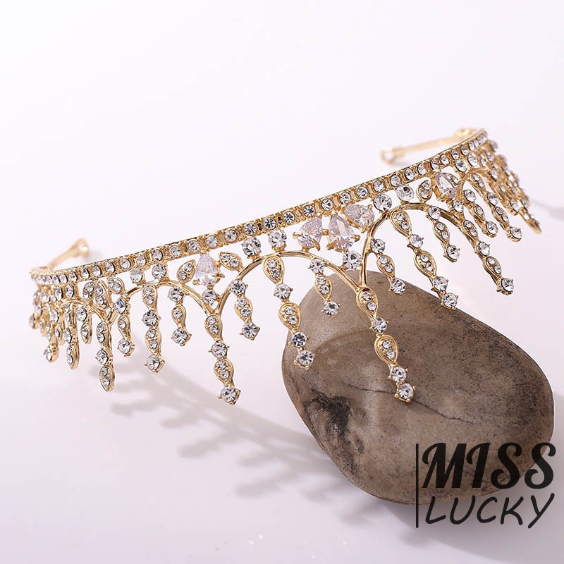 Vương Miện Đính Đá Zircon Sang Trọng Cho Cô Dâu
