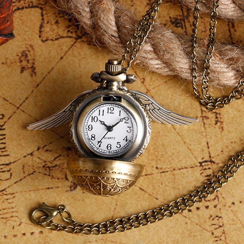 Đồng hồ quả quýt Golden Snitch - Harry Potter có cánh quà tặng tiện lợi dễ thương xinh xắn