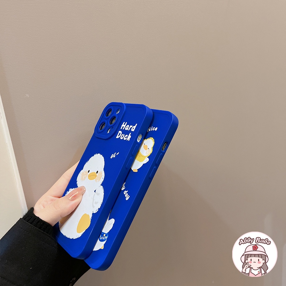 Ốp Điện Thoại TPU Mềm Chống Sốc In Hình Vịt Klein Hoạt Hình Cho IP 13 12 11 Pro Max XR 8 7 Plus