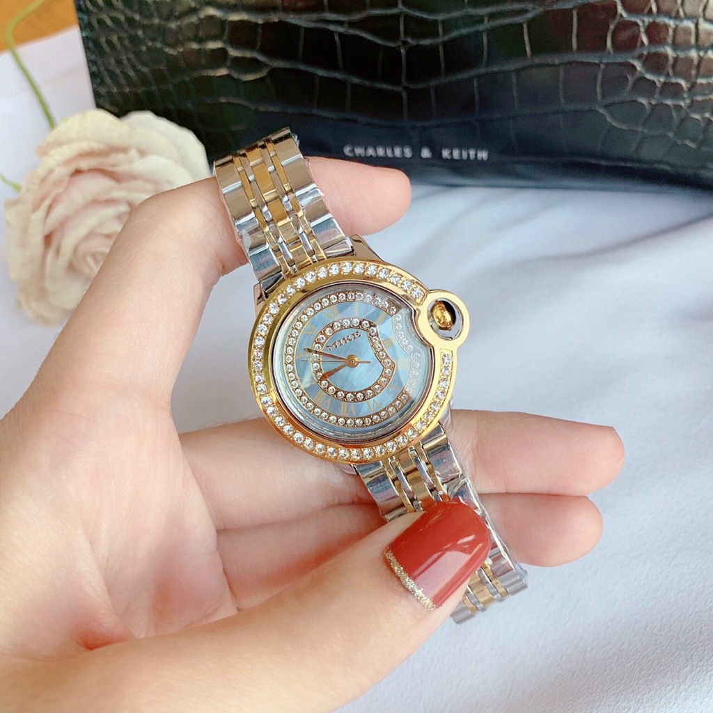 Đồng hồ nữ dây kim loại Mike 8403 chính hãng, mặt tròn, chống nước bảo hành 12 tháng