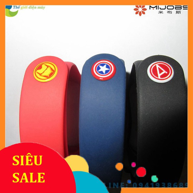 [SiêuRẻ] Dây đeo cao su phiên bản Avengers cho Mi Band 3, Mi Band 4 - Shop Thế giới điện máy .