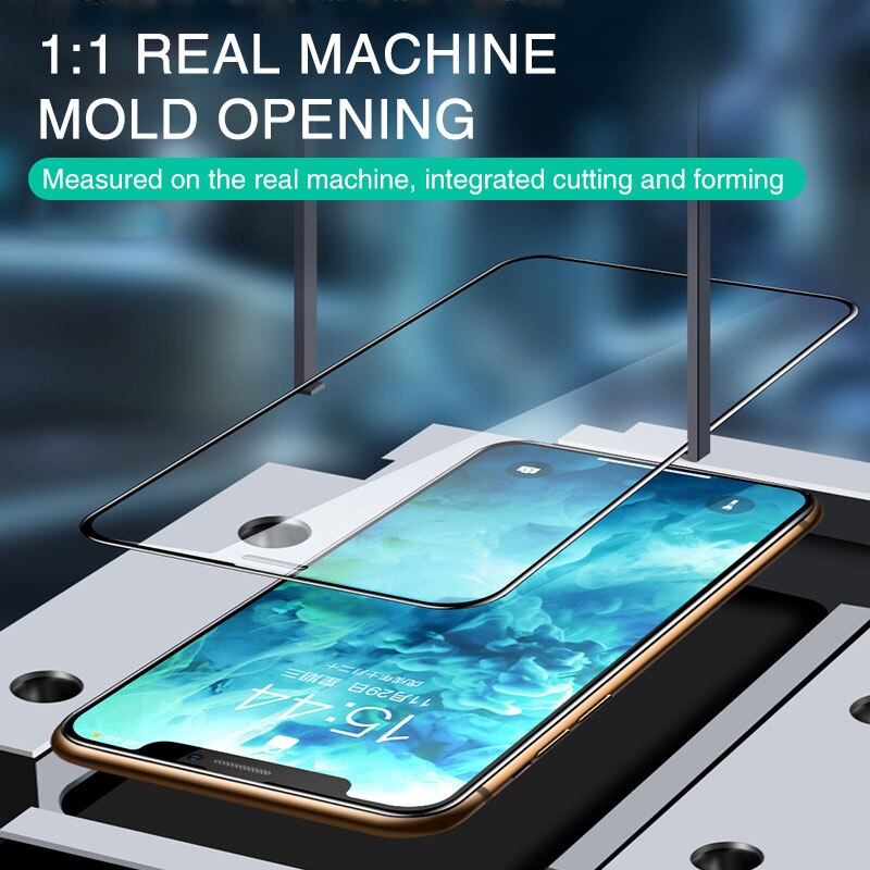 Kính Cường Lực Cong 30D Bảo Vệ Màn Hình Cho iPhone 11 12 Pro XS Max X XR 6 6S 7 8 Plus SE 2020