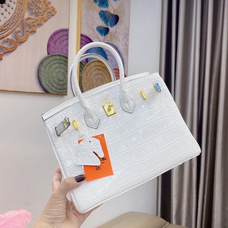 Túi H vân da rắn sz 25cm