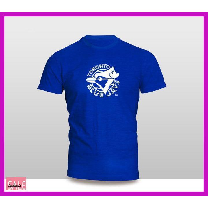 Áo Thun Bóng Chày In Logo Toronto Blue Jays Màu Trắng Xs