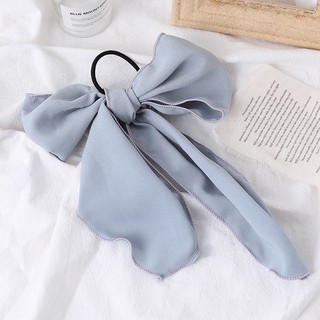 buộc tóc nơ thả trơn màu