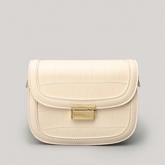 Faya -Túi xách dáng bầu da vân sang trọng T1166