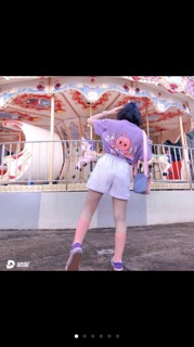 Áo Thun Form Rộng SEA BAE Tím