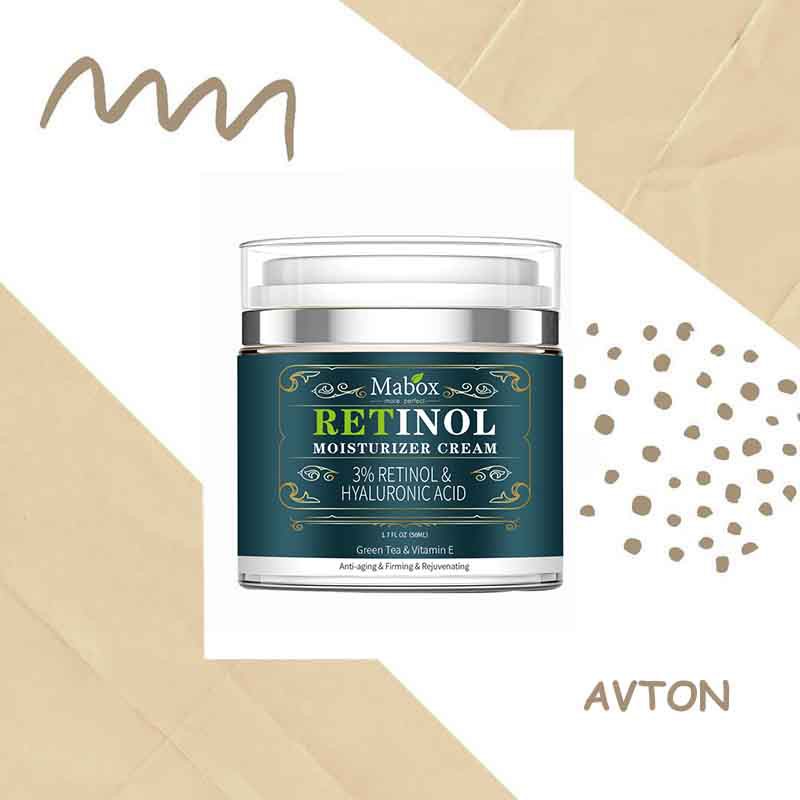 (Hàng Mới Về) Kem Dưỡng Ẩm Da Mặt Retinol Hyaluronic Vitamin E Trà Xanh Mabox 50ml