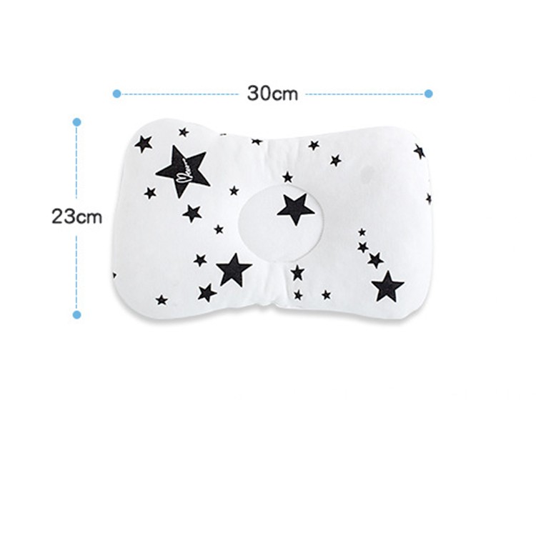 Gối lõm chống méo đầu cho bé sơ sinh 100% vải coton cao cấp