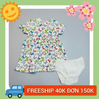 Đầm thun kèm chíp Carter cho bé gái 3m-24m