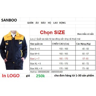 Quần áo bảo hộ - SB34