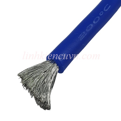 Dây điện 12awg vỏ silicon xanh