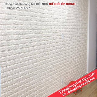 Xốp Dán Tường 3D Giả Gạch 4mm