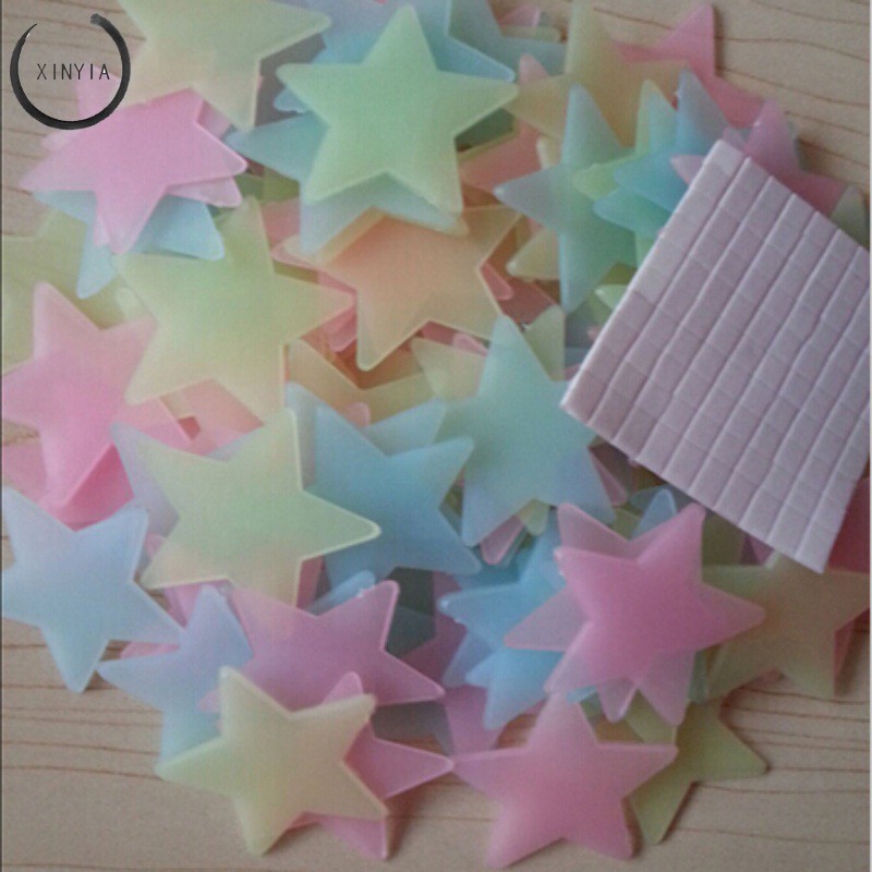 Trang Trí Nhà: 50 Miếng Dán Tường Phát Sáng Trong Bóng Tối Cho Phòng Trẻ Em / Em Bé