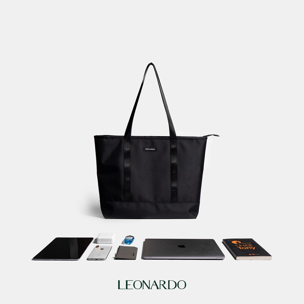 Túi Tote thời trang unisex chất vải Oxford thương hiệu Leonardo